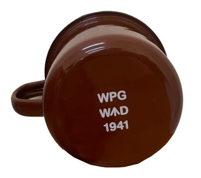 British Army Enameled Mugs (Brown & White) New 2023 Production
