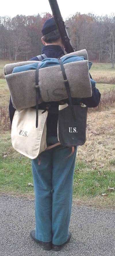 US M1874 Leather Palmer Braces for Infantry Equipment