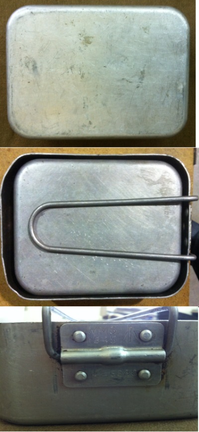 Late WWII DATED Aluminum British Mess Tins