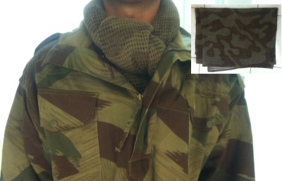 UK Camouflage Face Veil Headnet 