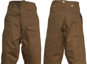 UK Early War P-37 Battledress Denim Trousers (Improved Run)