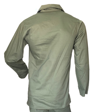 US Army Vietnam Era Olive Drab Sateen Fatigue Shirt