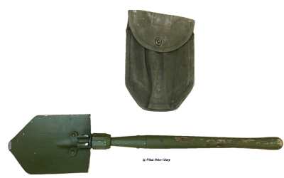 US M43 Folding Entrenching Tool and Carrier