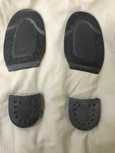 US Replacement Hard Rubber Sole and Heel sets for Paratrooper Boots and Service Shoes