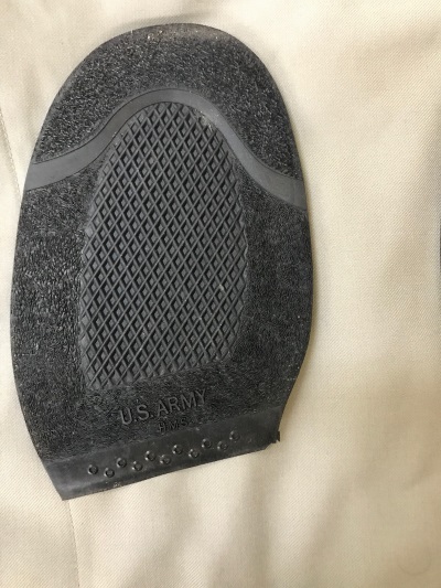 US Replacement Hard Rubber Sole and Heel sets for Paratrooper Boots and Service Shoes