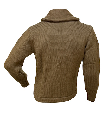 US Classic Cardigan Wool Sweater with Shawl Collar