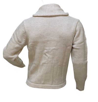 US Classic Cardigan Wool Sweater with Shawl Collar