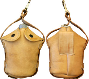 US Officer Leather Canteen Carrier