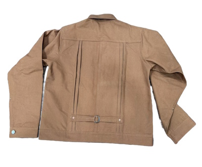 Vintage Brown Cotton Canvas Jacket 1878 Pattern
