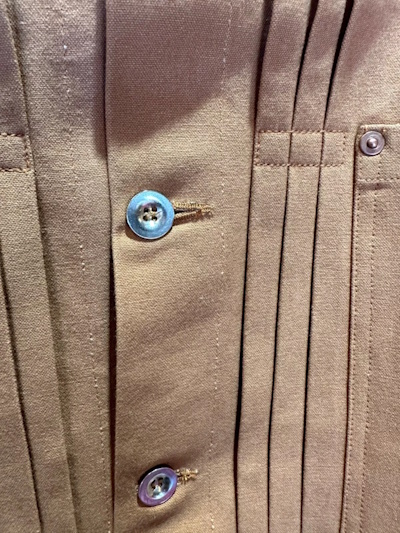 Vintage Brown Cotton Canvas Jacket 1878 Pattern