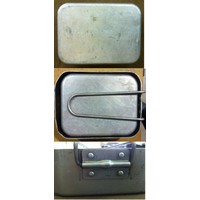 Late WWII DATED Aluminum British Mess Tins