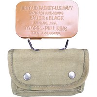USMC khaki canvas first aid pouch