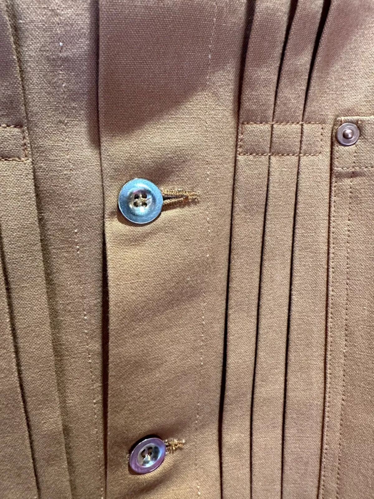 Vintage Brown Cotton Canvas Jacket 1878 Pattern